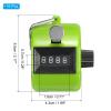 PATIKIL Clicker Counter, 16 Pcs 4 Digit Mechanical Handheld Tally Click Pitch Counter for Coaching Knitting, Golf, Lap, Fishing, Green view 2