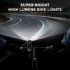 2026 New Bike Lights for Night Riding, Aluminum 1200 Lumens Rechargeable 6000mAh Super Bright Bicycle Headlight and Back Taillight, Waterproof LED Display 6+4 Modes Bicycle Lights Sets view 2