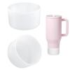 Airboat 2PCS Protective Silicone Boot Bumper for Hydrojug Traveler 40 OZ Tumbler, Water Bottle Bottom Sleeve Cover Accessories for Hydrojug Mug Cup(Clear) view 1