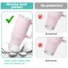 Airboat 2PCS Protective Silicone Boot Bumper for Hydrojug Traveler 40 OZ Tumbler, Water Bottle Bottom Sleeve Cover Accessories for Hydrojug Mug Cup(Clear) view 3