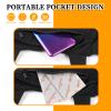 2 Pcs Football Hand Warmer Pouch, Football Warmer Bag Black HandWarmer Pouch Hand Muffs with Zipper Pocket and Adjustable Strap for Soccer, Golf, Fishing, Winter Outdoor Walk (Adult) view 4