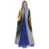 Egg Cup Noodle Ramen Print Halloween Cloak Men Cape Renaissance Cloak With Hood, For Adult Cosplay Party Costume view 2