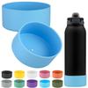 2 PCS Silicone Bottom for Ello Pop 32 OZ Water Bottle, Water Boot for Ello Pop,Avoid Scratches and Noise (Sky Blue, 320z) view 1