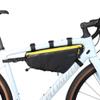 Rhinowalk Bicycle Front Frame Bag Bike Under Top Tube Triangle Bag Lightweight 2.9L Touring Pack Cycling Nylon Pouch for Mountain Road Bike(Yellow) view 1