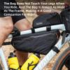 Rhinowalk Bicycle Front Frame Bag Bike Under Top Tube Triangle Bag Lightweight 2.9L Touring Pack Cycling Nylon Pouch for Mountain Road Bike(Yellow) view 4