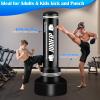 Freestanding Punching Bag with Stand, Men Standing Kickboxing Bag, Heavy Boxing for Adult Teens, Suitable for MMA Dummy Karate Home Gym Training Equipment Excludes Gloves and Pumps view 2