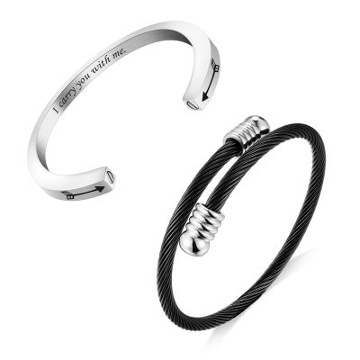 abooxiu Urn Bracelet for Ashes Cremation Bracelet for Ashes
