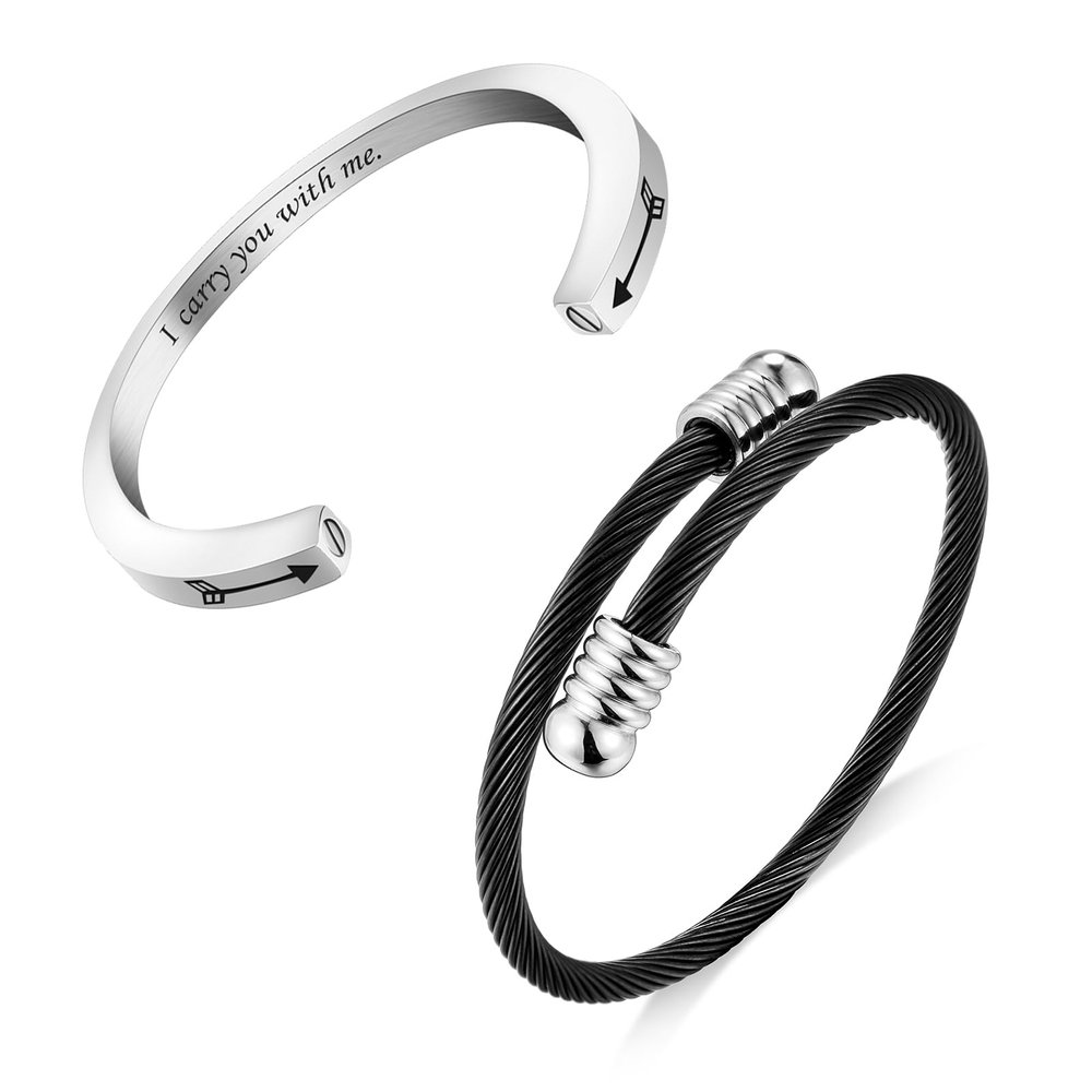 abooxiu Urn Bracelet for Ashes Cremation Bracelet for Ashes