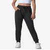 Auranso Girls Joggers 3 Pack Quick Dry Casual Sweatpants Kids Athletic Lounge Joggers Boys Active Running Pants with Pockets 7-8 Years Black Dark-Grey Navy view 2