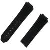 ZUC 26 * 19mm black diamond Silicone Rubber Watchband Wrist Bracelet steel butterfly Buckle For Hublot strap for Big Bang watch band(Without buckle) view 1