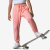 Auranso Girls Joggers 3 Pack Quick Dry Casual Sweatpants Kids Athletic Lounge Joggers Boys Active Running Pants with Pockets 13-14 Years Black Grey Orange-Pink view 2
