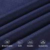 Auranso Girls Joggers 3 Pack Quick Dry Casual Sweatpants Kids Athletic Lounge Joggers Boys Active Running Pants with Pockets 11-12 Years Black Dark-Grey Navy view 4