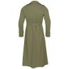 FONMA Trench Coat Men Winter Slim Coat Trench Lapel Long Jacket Double Breasted Overcoat Soft Elegant windbreaker Greens Medium view 4