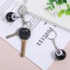 2 PCS 8 Ball Keychain Billiards Ball Keyring Creative Number 8 Automobile Keychains Key Chains for Key Accessories, Billiards Lover, Sports Souvenirs Practical Accessories Gift, 1in view 3