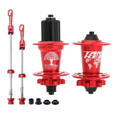 BSEWO Bicycle Hub, Bike Hub Bike Hub Mountain Bike Bicycle Front & Rear Hub Set 32/36 Holes 6 Bearings with Quick Release