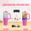 AGH 40OZ Sublimation Tumbler With Handle,Stainless Steel Gradient Glitter Water Tumbler With Straw And Lid,Double Wall Vacuum Insulated Travel Mug Cups Keep Hot/Cold,Mixed Colors,20Pack view 2