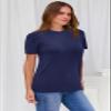 Arach&Cloz Womens Summer Tops Short Sleeve Pullover Sweaters Crew Neck Business Casual Tops Trendy 2026 Navy Blue view 3