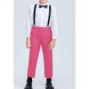 ROZU Pink Pants Boyss Boys Uniform Pants Boys Dress Pants Formal Slim Fit School Pants Flat Front Deep Straight Leg Boys Pants Size 6 view 4
