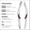 ILF Recurve Bow 66/68/70 Inch Takedown Bow for Adult Youth 18-44lbs,Takedown Recurve for Athletic Competition,ILF Bow Riser& Limbs,Right Handed (White, 70inch-22lbs) view 2