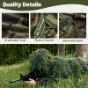 ABORON Ghillie Suit, 3D Camouflage Hunting Appare Including Jacket, Pants, Hood, Carry Bag for Men, Hunters view 2