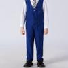 ROZU Boys Dress Pants Flat Front Teen Boys Pants Formal Slim Fit School Uniform Pants for Boys Straight Slacks Trousers Boys Suit Pants Blue Stripe Pants for Boys Size 20 view 4