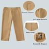 ROZU Formal Boys Dress Pants Slim Fit Boys Uniform Pants Purple Pants Boys School Pants Flat Front Deep Purple Boys Pants Size 8 view 2