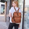Dora & Liz Womens Backpack Purse Leather Fashion Travel Backpack Purse for Women Designer Ladies Shoulder Bags with Wristlet view 2