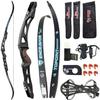 ILF Recurve Bow 66/68/70 Inch Takedown Bow for Adult Youth 18-44lbs,Takedown Recurve for Athletic Competition,ILF Bow Riser& Limbs,Right Handed (Black, 68inch-44lbs) view 1