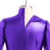 AFAVOM Womens Shiny Metallic Dance Leotard Long Sleeve Gymnastics Jumpsuit Sparkly Trapeze Artist Circus Costume Acrobat Carnival Dance Dress Up Holographic Rave Festival Ballet Leotards Purple XS view 4