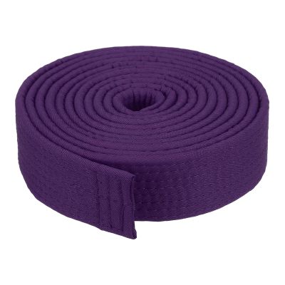 PATIKIL Taekwondo Colored Ranking Belt 1.6" x9.8Ft 3 m, Polyester Martial Arts Judo Karate Belt for Coach Teaching Practice, Purple