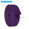 PATIKIL Taekwondo Colored Ranking Belt 1.6" x9.8Ft 3 m, Polyester Martial Arts Judo Karate Belt for Coach Teaching Practice, Purple view 2