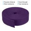 PATIKIL Taekwondo Colored Ranking Belt 1.6" x9.8Ft 3 m, Polyester Martial Arts Judo Karate Belt for Coach Teaching Practice, Purple view 3