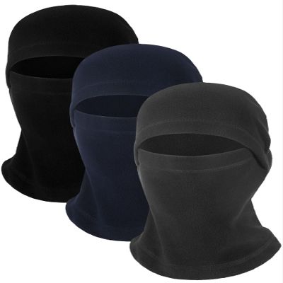 3 Pcs Balaclava Ski Mask Winter Full Face Mask Cover for Men Women Windproof Warm Face Cover for Cold Outdoor Activity (Dark Gray, Black, Navy Blue,M,Cool)