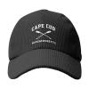 Cape Cod Massachusetts Natural Outdoor Corduroy Baseball Hat Absorbs Sweat Running Hat Sandwich Hat Travel Cap view 2