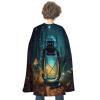 BVNMT Fireflies And Lantern Printed Cape Unisex Adult Costume - One Size Fits Most (1 Count) - Ideal for Cosplay, Parties, And More view 1