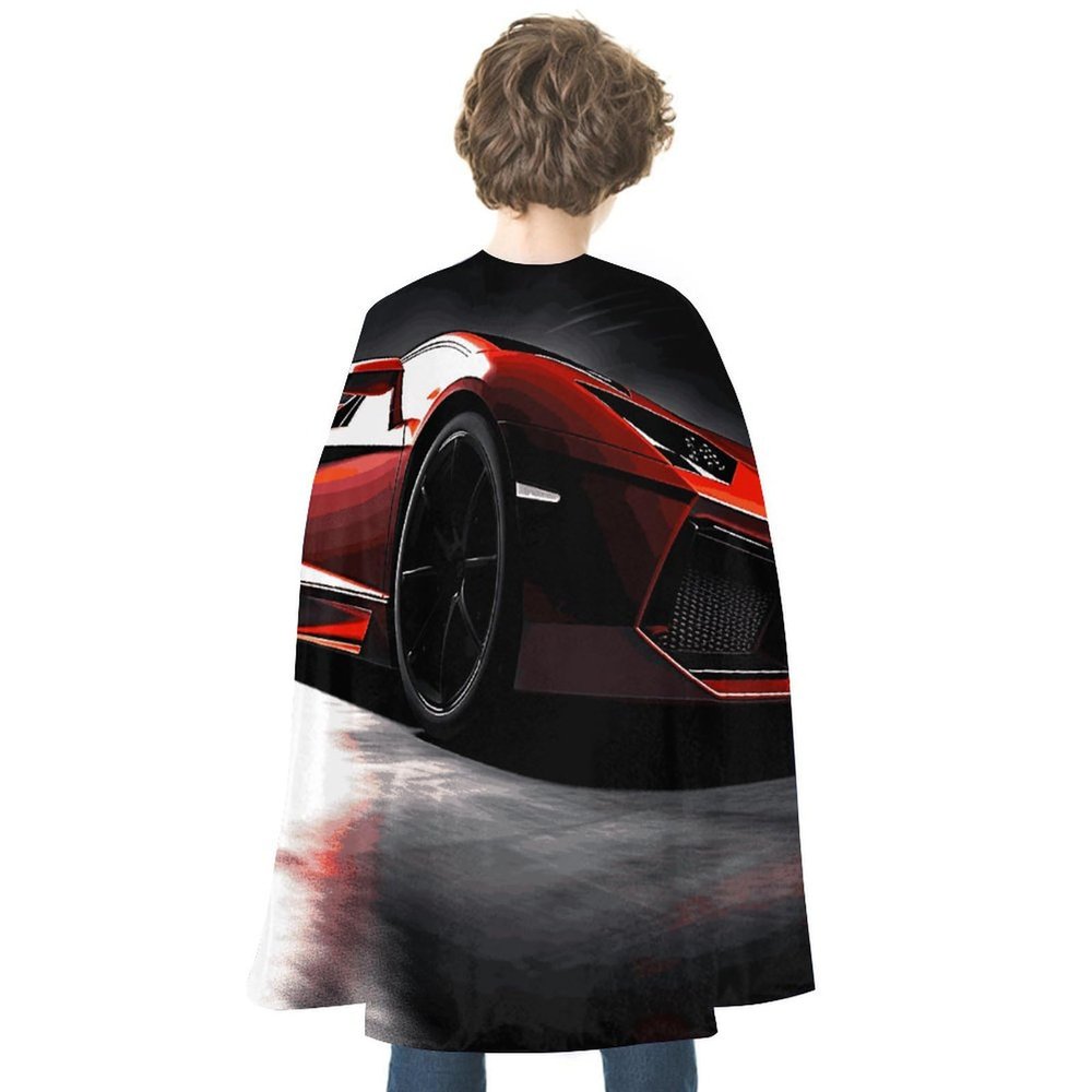 BVNMT Speed Sport Car Printed Cape Unisex Adult Costume - One Size Fits Most (1 Count) - Ideal for Cosplay, Parties, And More