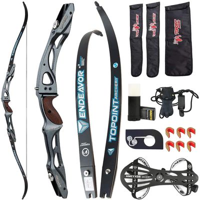 ILF Recurve Bow 66/68/70 Inch Takedown Bow for Adult Youth 18-44lbs,Takedown Recurve for Athletic Competition,ILF Bow Riser& Limbs,Right Handed (Carbon Camo, 68inch-32lbs)
