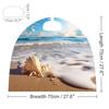Beach With Shells Printed Cape Unisex Adult Costume - One Size Fits Most (1 Count) - Ideal for Cosplay, Parties, And More view 2