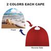 Beach With Shells Printed Cape Unisex Adult Costume - One Size Fits Most (1 Count) - Ideal for Cosplay, Parties, And More view 3
