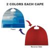 BVNMT Blue Gray Artistic Tone Painting Printed Cape Unisex Adult Costume - One Size Fits Most (1 Count) - Ideal for Cosplay, Parties, And More view 3