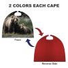 A Mother And A Cub Bears Printed Cape Unisex Adult Costume - One Size Fits Most (1 Count) - Ideal for Cosplay, Parties, And More view 3