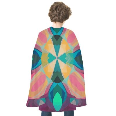 BVNMT Abstract Pattern Printed Cape Unisex Adult Costume - One Size Fits Most (1 Count) - Ideal for Cosplay, Parties, And More