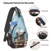 Dwrepo Sling Bag for Women Men Crossbody Bag The sky Chest Bag Hiking Daypack Fanny Pack Sling Backpack view 4