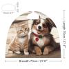 BVNMT Funny Cat Dog Printed Cape Unisex Adult Costume - One Size Fits Most (1 Count) - Ideal for Cosplay, Parties, And More view 2