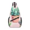 Dwrepo Sling Bag for Women Men Crossbody Bag Lovely succulent plants Chest Bag Hiking Daypack Fanny Pack Sling Backpack view 1