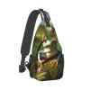Dwrepo Sling Bag for Women Men Crossbody Bag Peace Frog Tree Chest Bag Hiking Daypack Fanny Pack Sling Backpack view 2