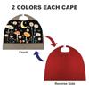 Black Natural Flower Butterfly Printed Cape Unisex Adult Costume - One Size Fits Most (1 Count) - Ideal for Cosplay, Parties, And More view 3