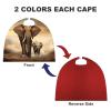 BVNMT Elephant And Baby Elephant Printed Cape Unisex Adult Costume - One Size Fits Most (1 Count) - Ideal for Cosplay, Parties, And More view 3