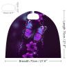 BVNMT Purple Butterfly Printed Cape Unisex Adult Costume - One Size Fits Most (1 Count) - Ideal for Cosplay, Parties, And More view 2