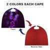 BVNMT Purple Butterfly Printed Cape Unisex Adult Costume - One Size Fits Most (1 Count) - Ideal for Cosplay, Parties, And More view 3